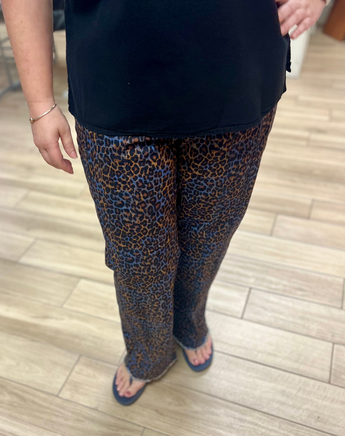 Slimsation Leopard Wide Jean