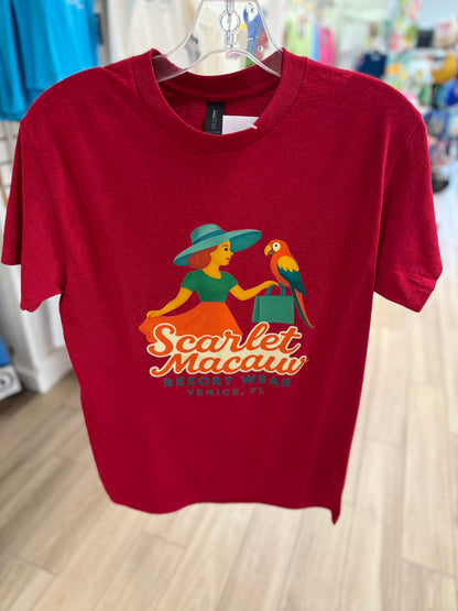 Scarlet Macaw Logo Tee Top