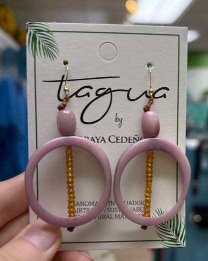 Tagua Gemma Earring