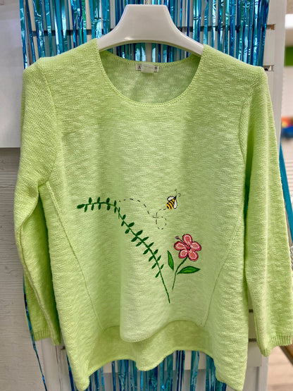 LisaLou Busy Bug Painted Sweater