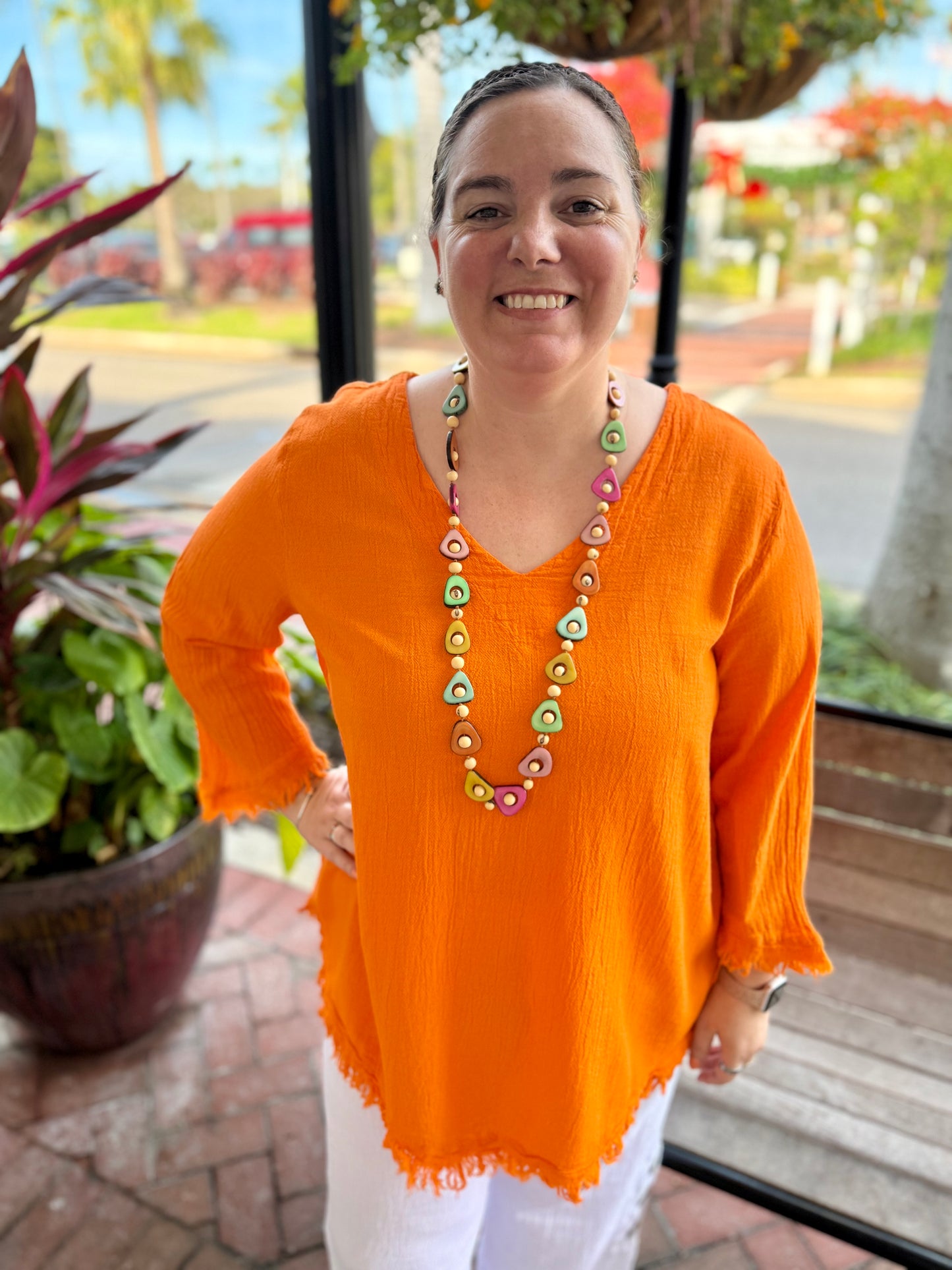 Dunes 1734 Palla Fringe Top