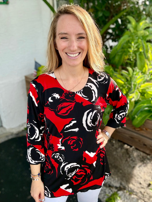 Jostar Merrow Roses Top