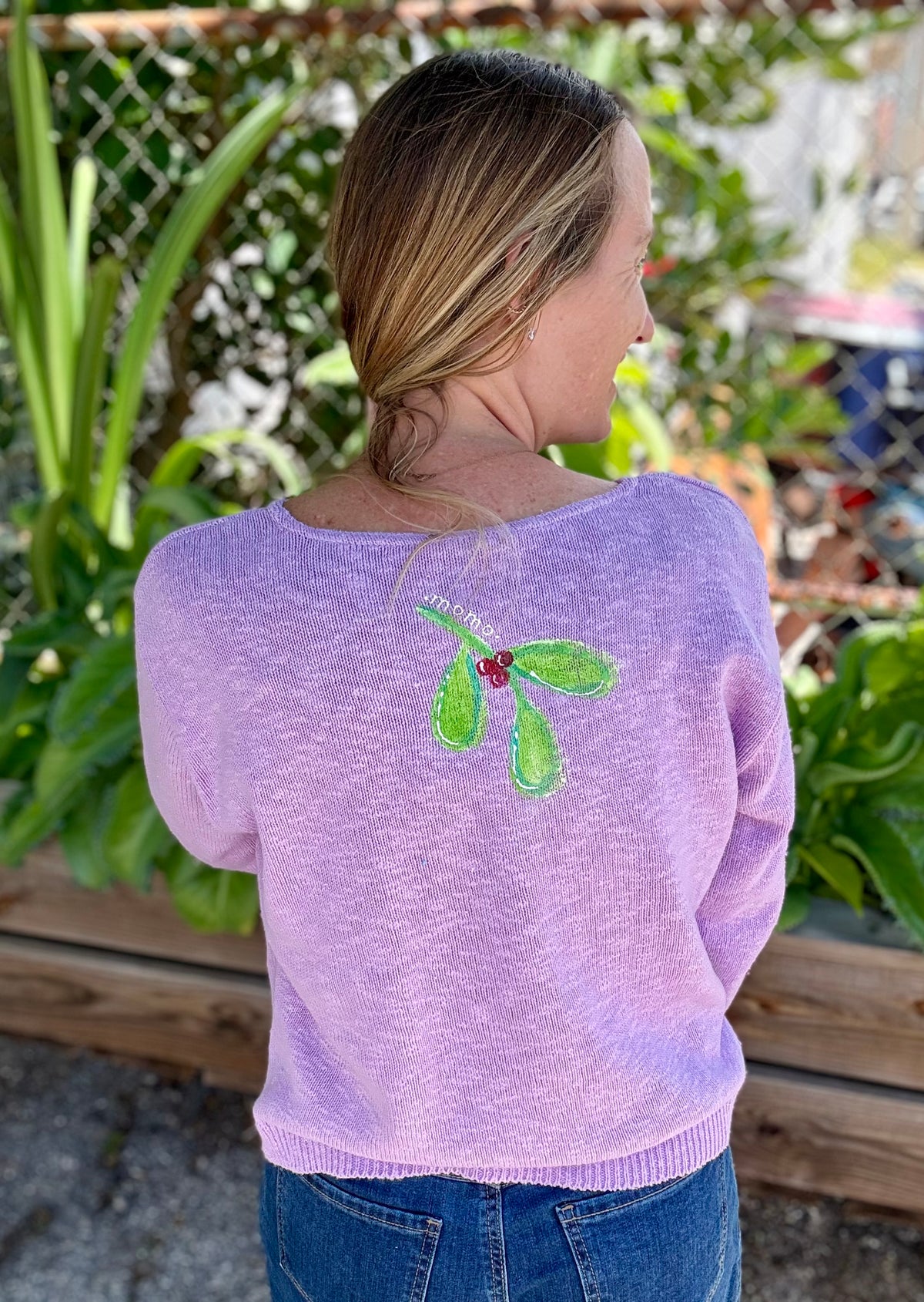MoMo Painted Sweater - Mistletoe