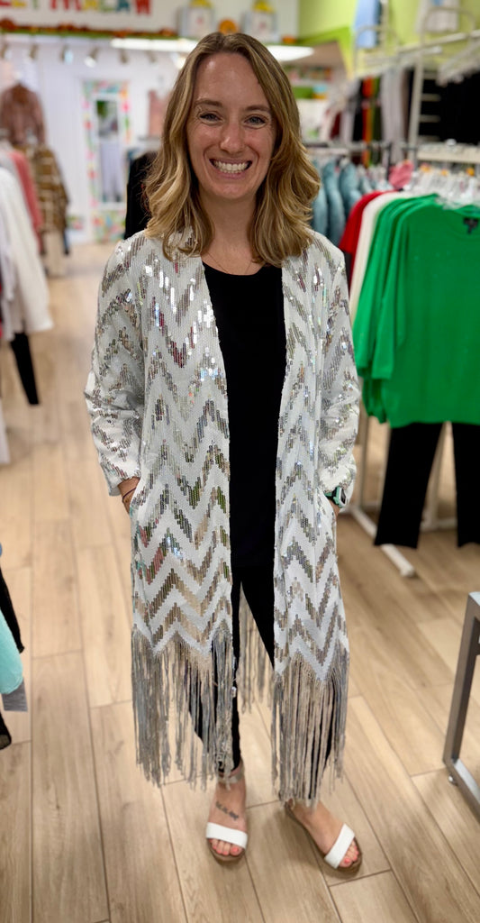 Aris A PJ25003L Silver Chevron Duster