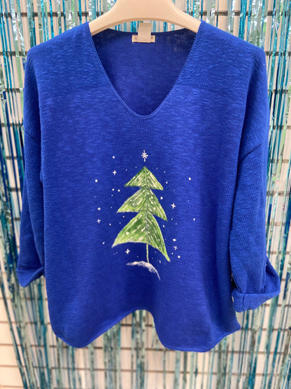 LisaLou Painted Silent Snow Sweater