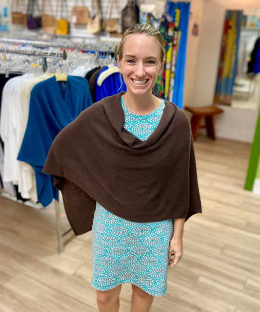 Alashan LS1346 Cashmere Poncho Topper