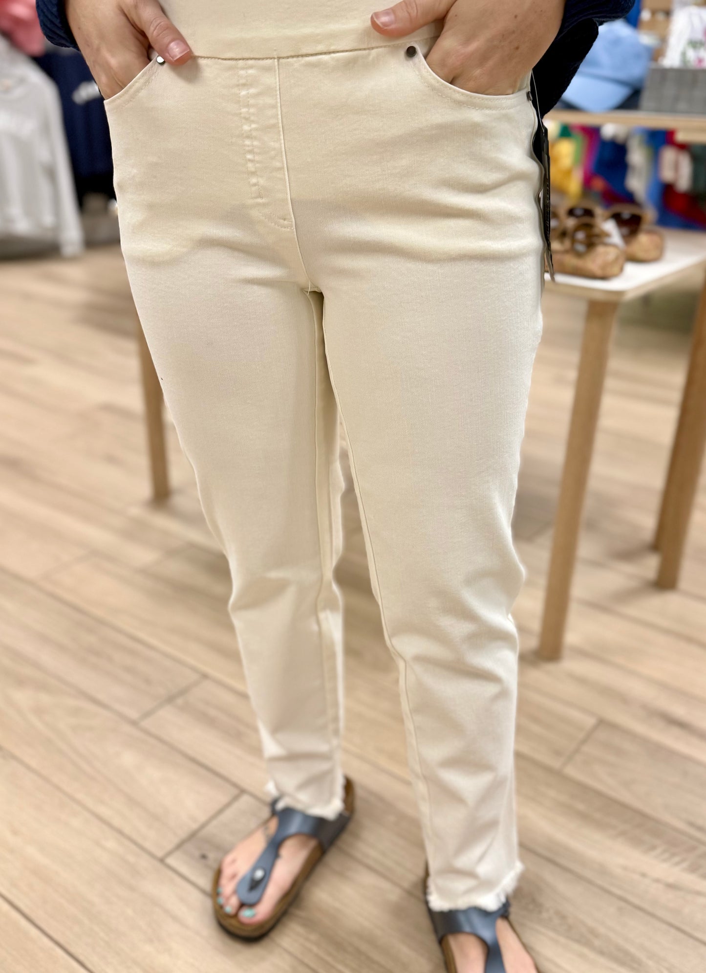 Multiples M35714PM Fringe Hem Jeans