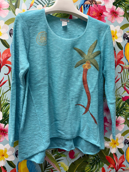 Peg Painted Solo Side Palm Sweater