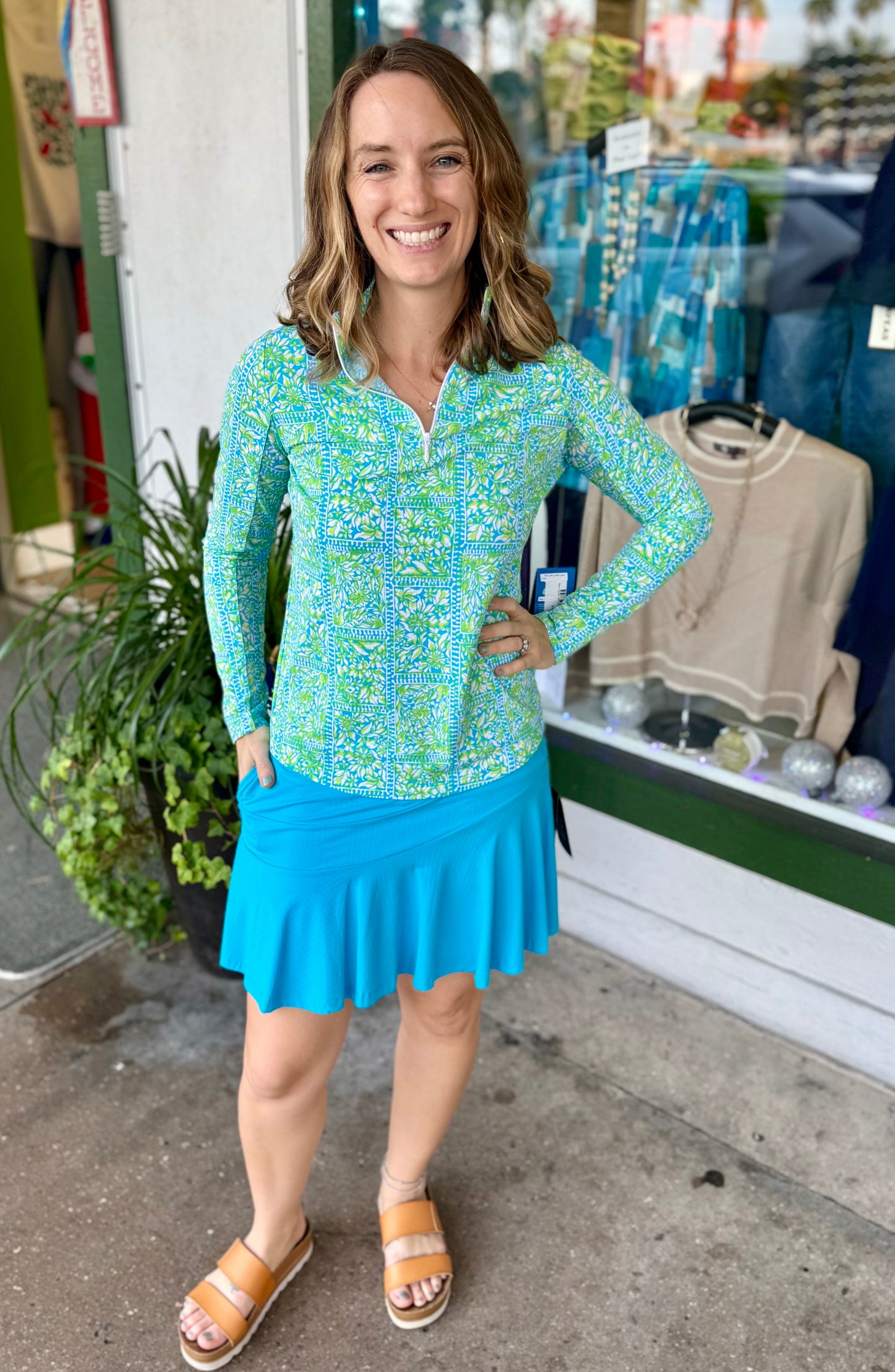 Ibkul 10000 UPF Print Top