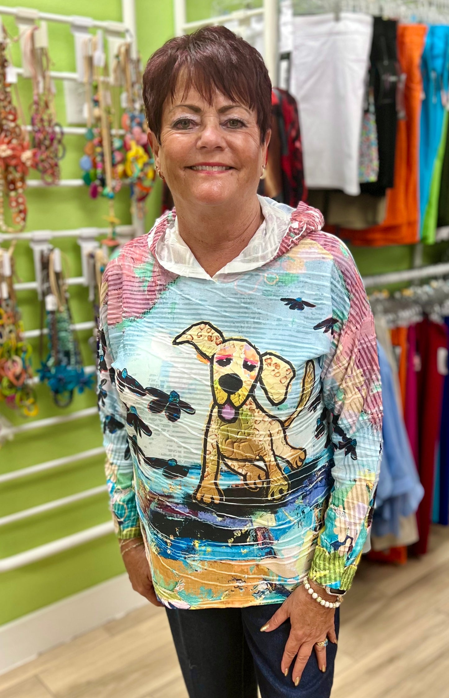 Inoah T330SM Ozzy Dog Hoodie Top