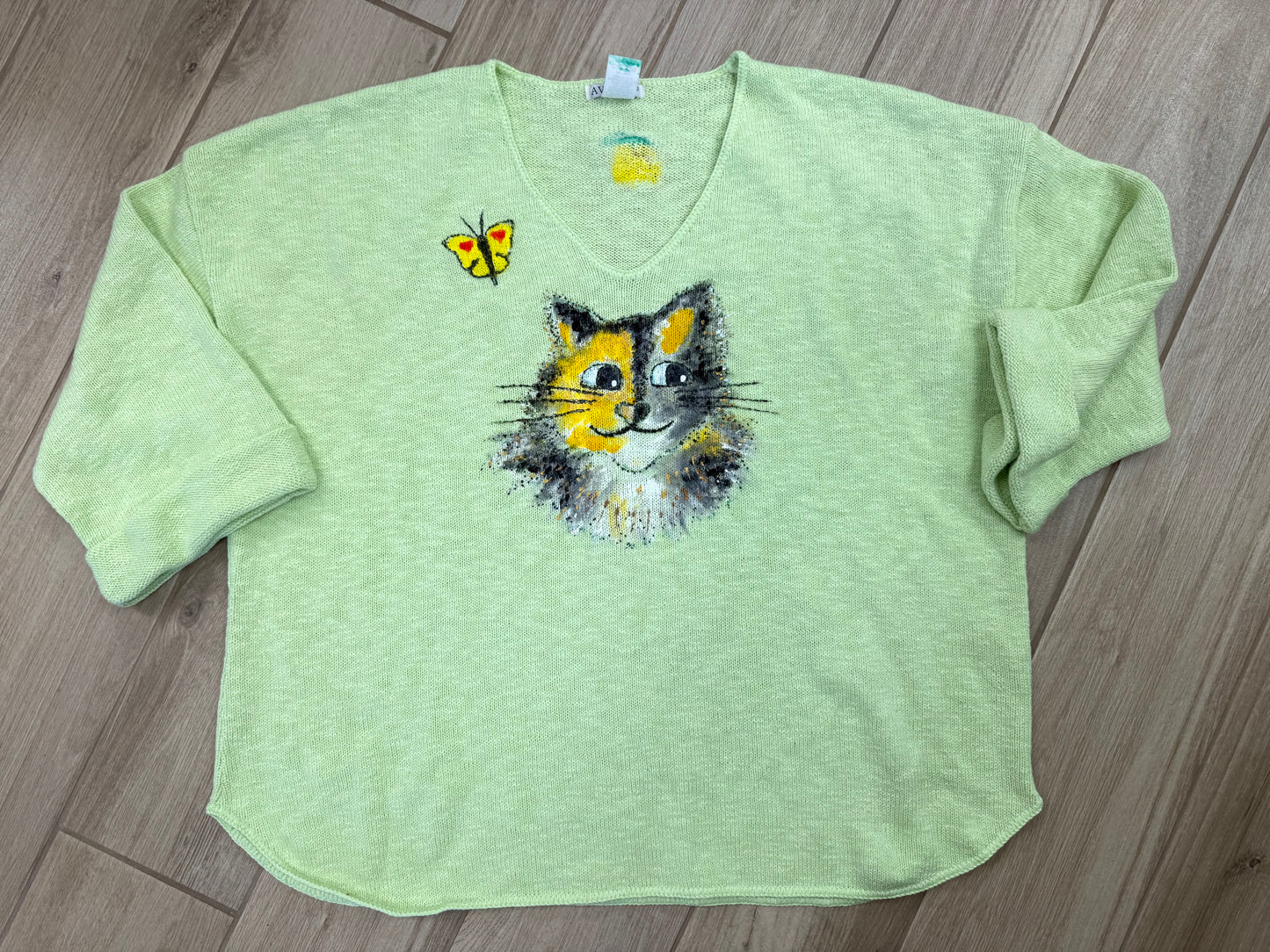 Rosamund Merrill Painted Cat Sweater