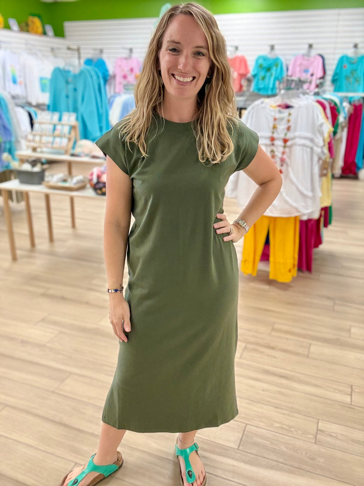Zenana Cotton Midi Dress
