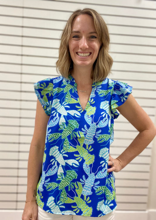 Mary Square Leigh Lobster Top