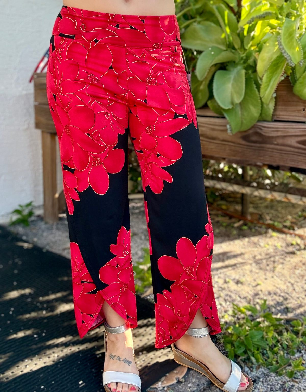 Klaveli Print Benjamin Tulip Hem Pant