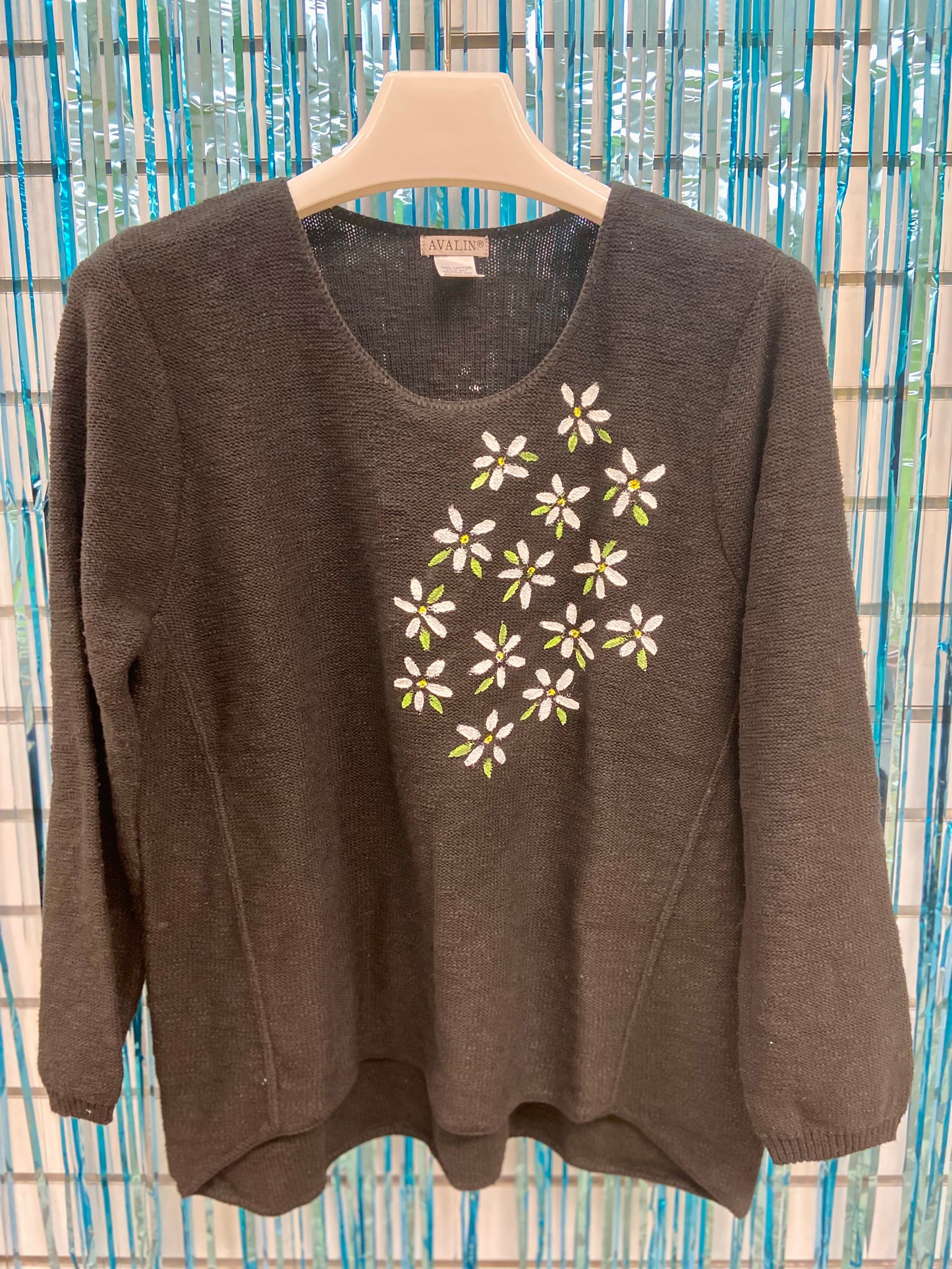 LisaLou Painted Jasmine Burst Sweater