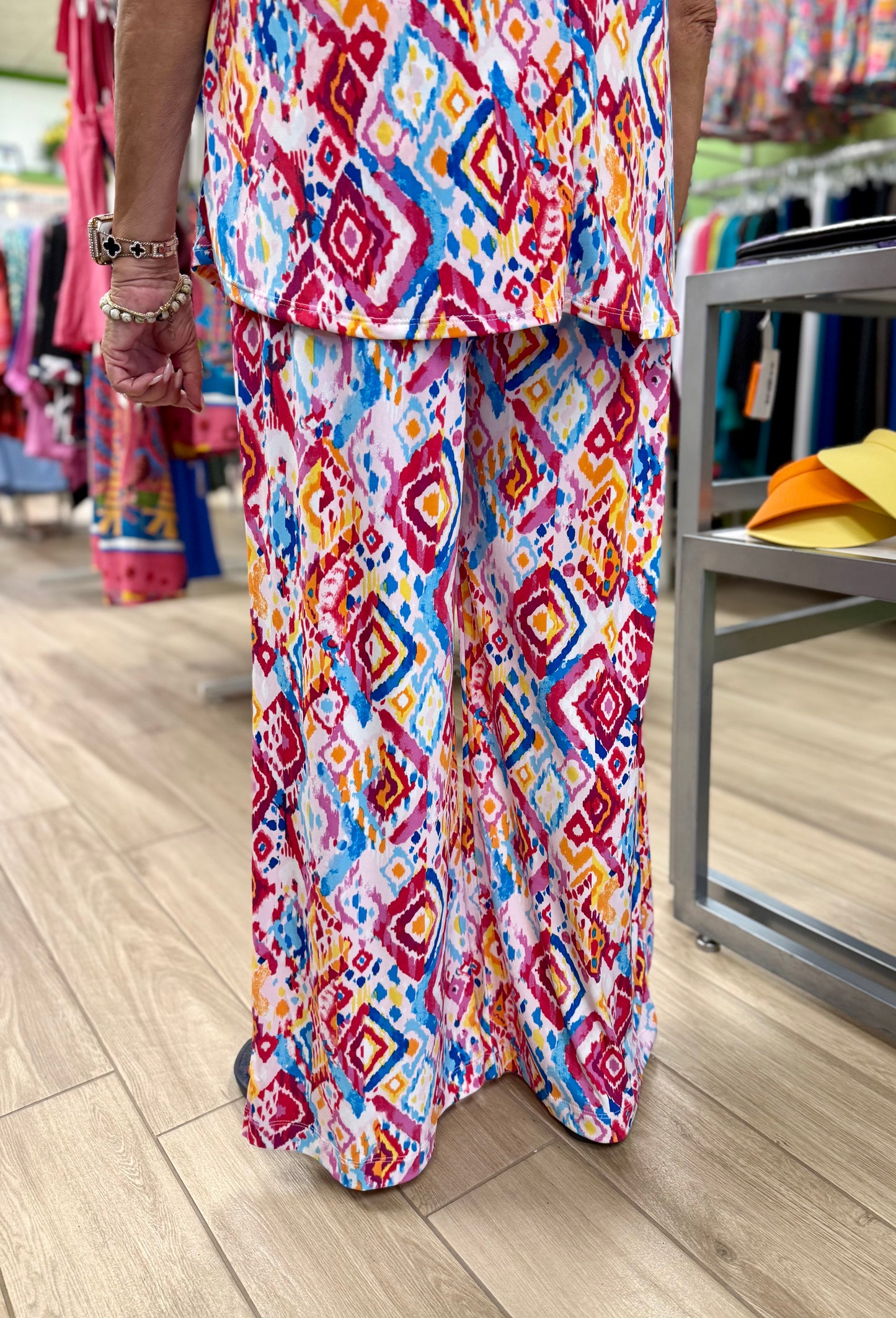 Dear Scarlett Wide Leg Print Pant