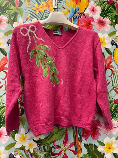 MoMo Painted Sweater - Mistletoe