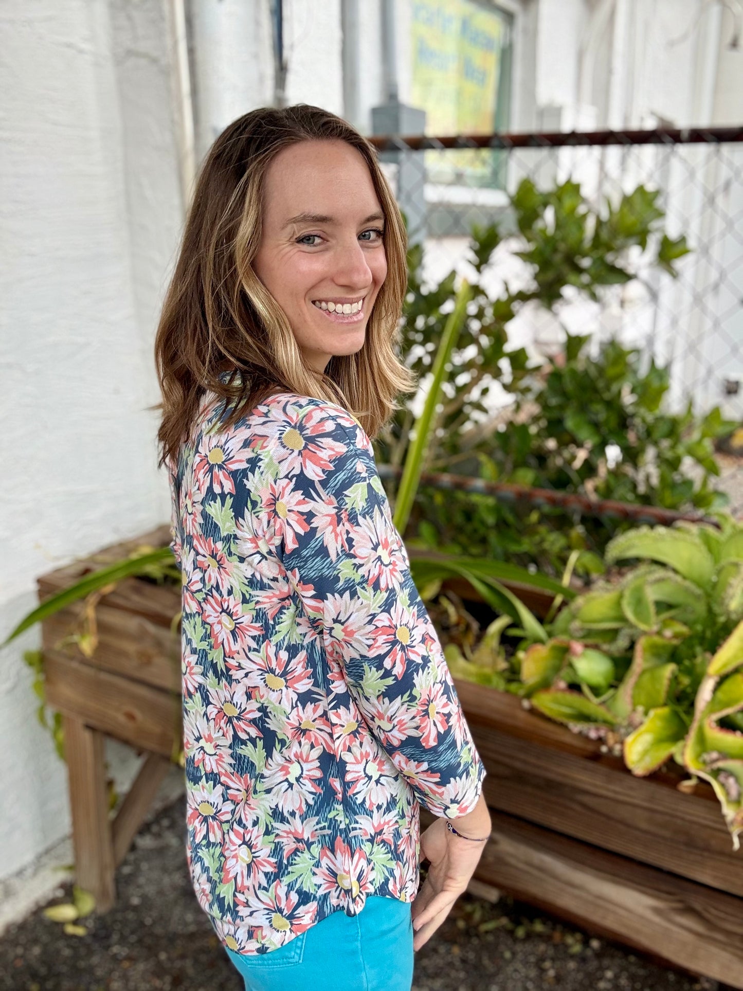 Nally & Millie F588834A Floral Top
