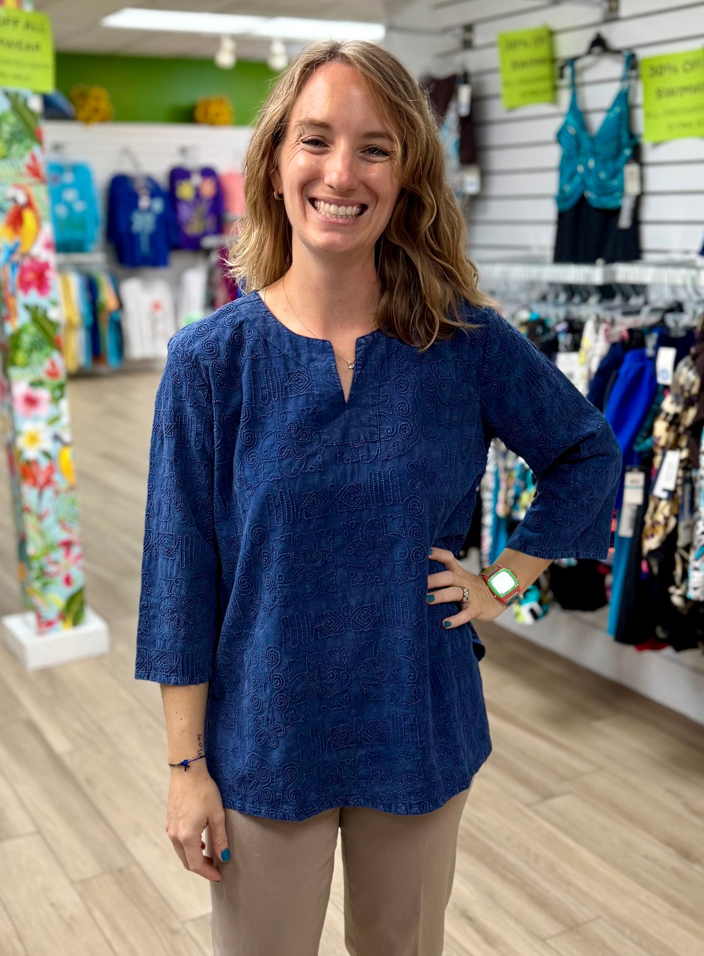 Focus C630 Embroidered Tunic Top