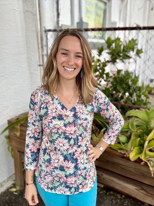 Nally & Millie F588834A Floral Top