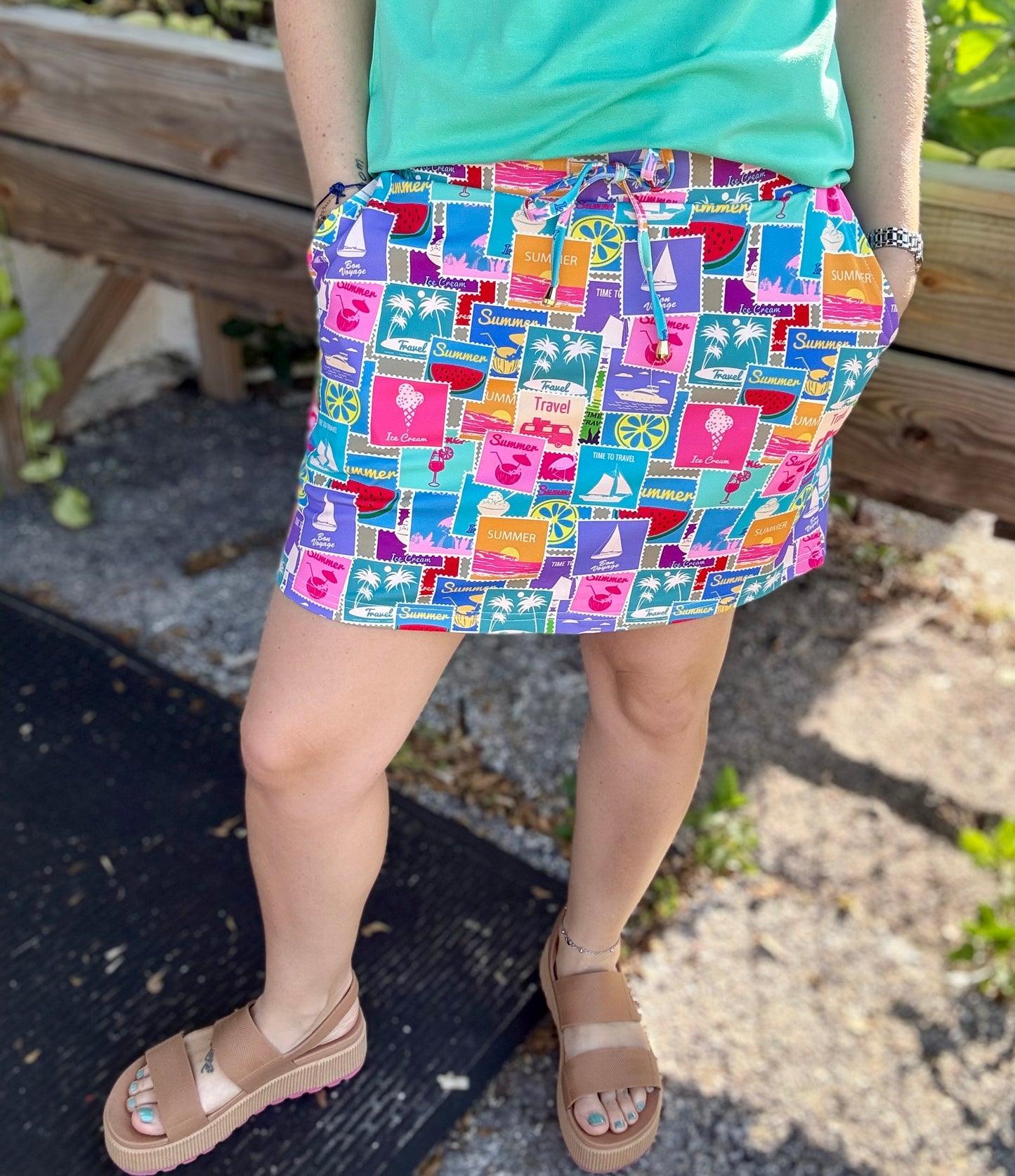 Jess Lea Print Skort