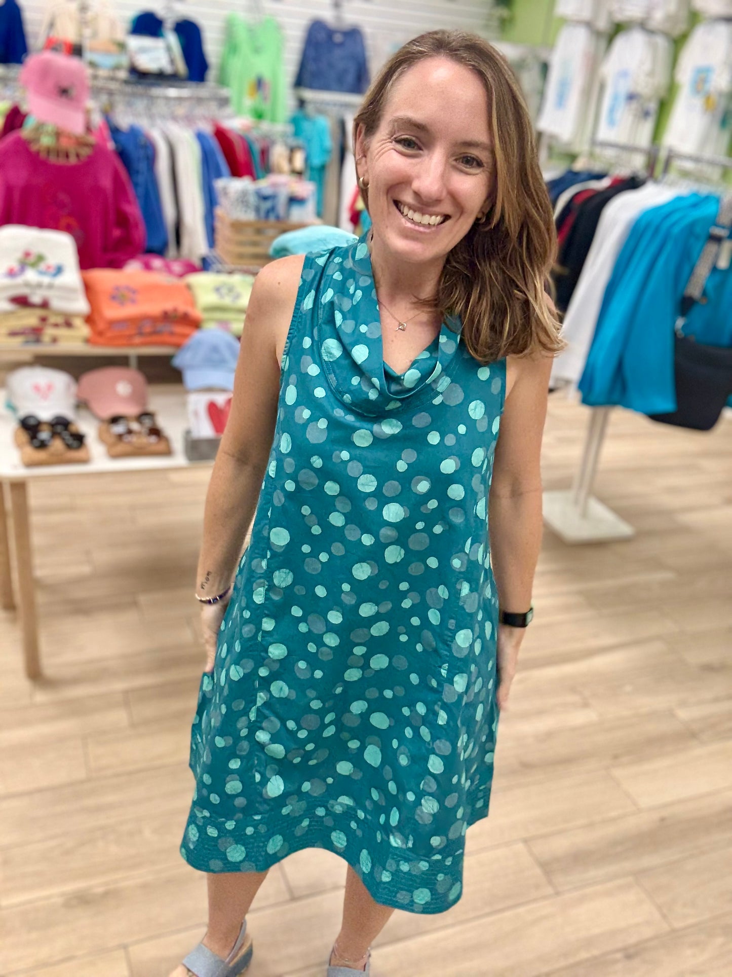 Global Mamas Eli Cowl Neck Dress