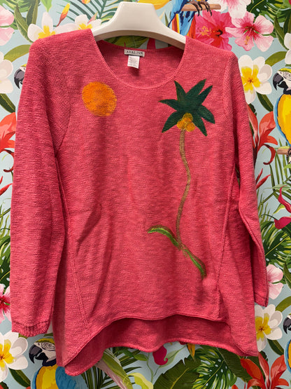 Peg Painted Solo Side Palm Sweater