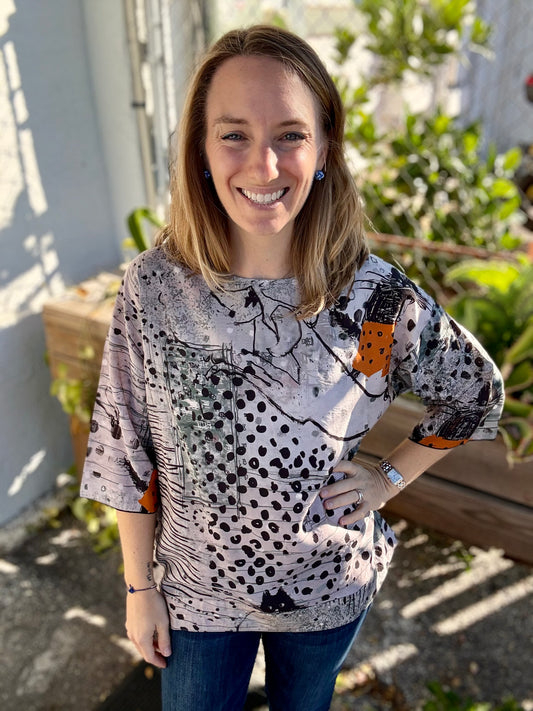 3 Potato A627 Tunic Top