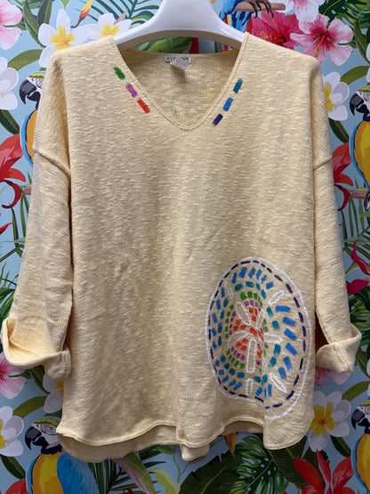 MoMo Sweater - Mosaic Sand Dollar