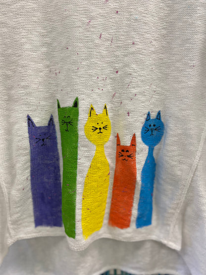 MoMo Sweater - Colorful Cats