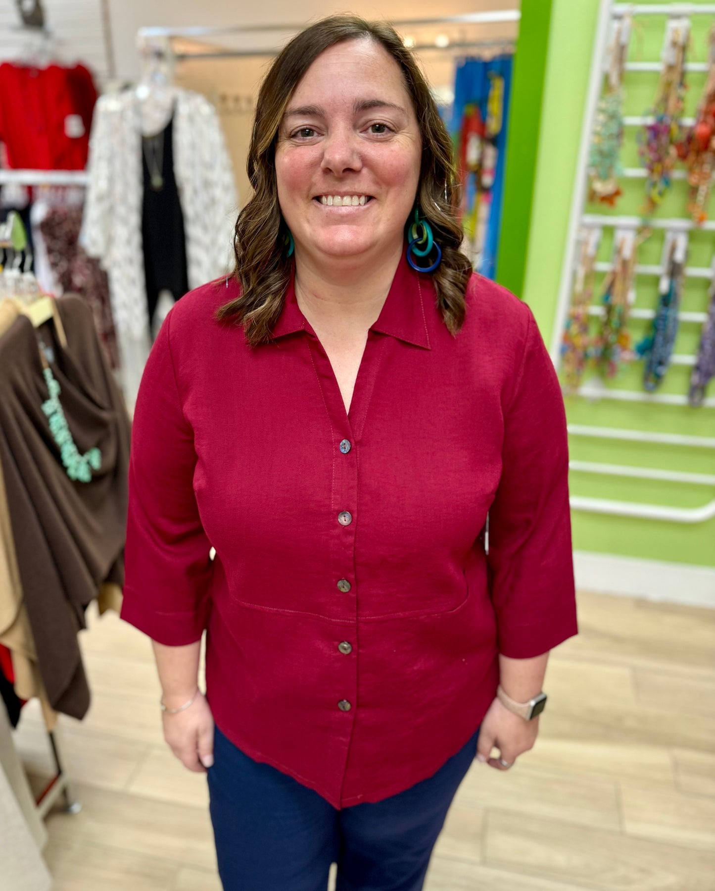 Fridaze AA324 Fiona Collared Blouse