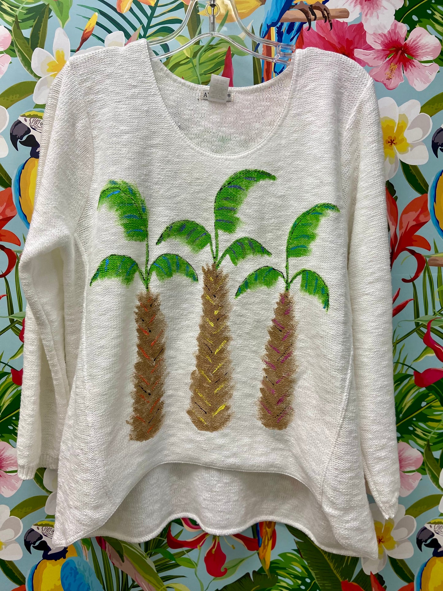 MoMo Sweater - Pop Palm Trio