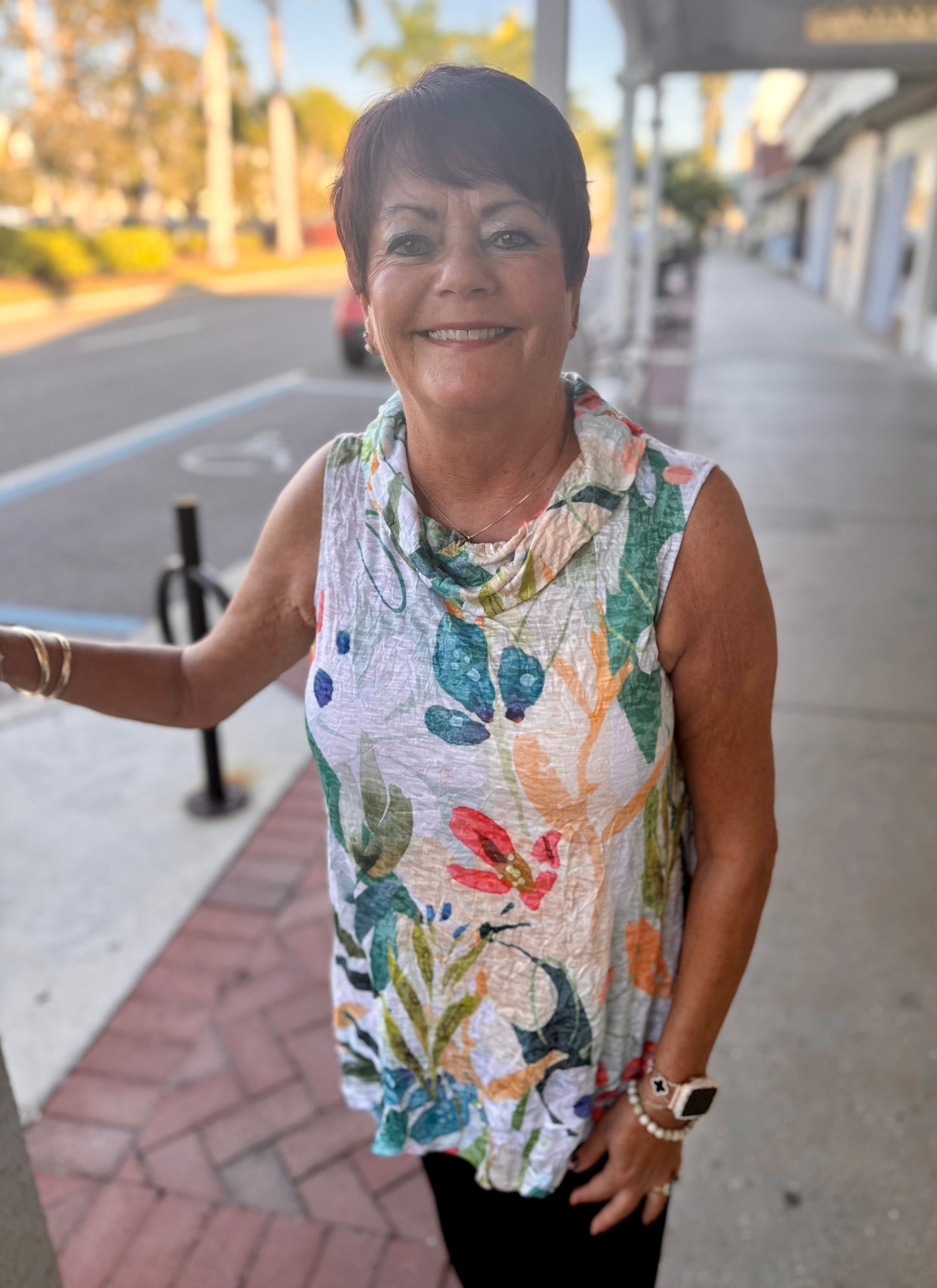 Jess & Jane SC2 Cowl Tank Top