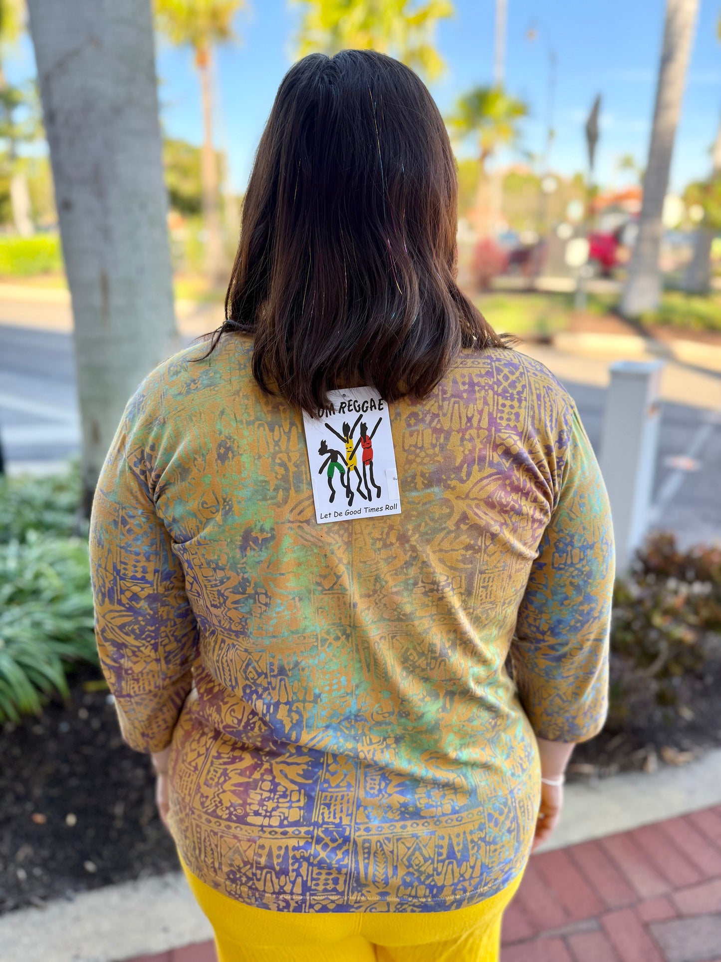 Rum Reggae RR252 3/4 Sleeve Top