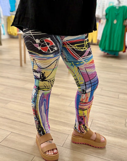 Et'Lois Scribble Print Legging