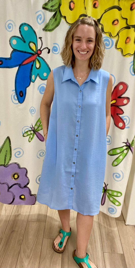 Fridaze AAD407 Simone Linen Dress