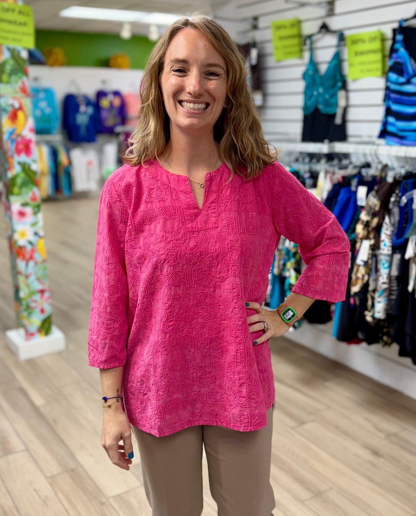 Focus C630 Embroidered Tunic Top
