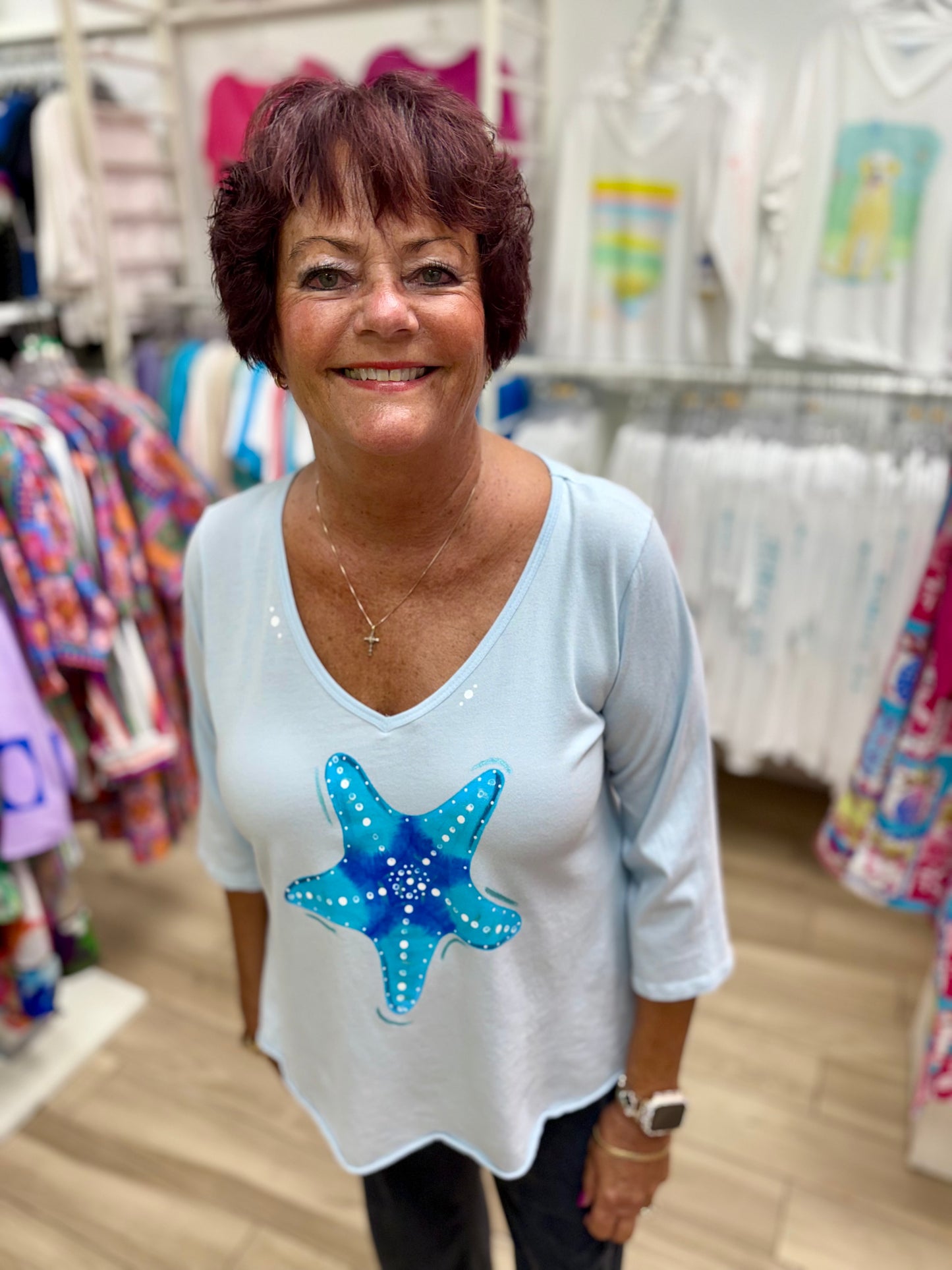 MoMo 8269 Painted Starfish Top
