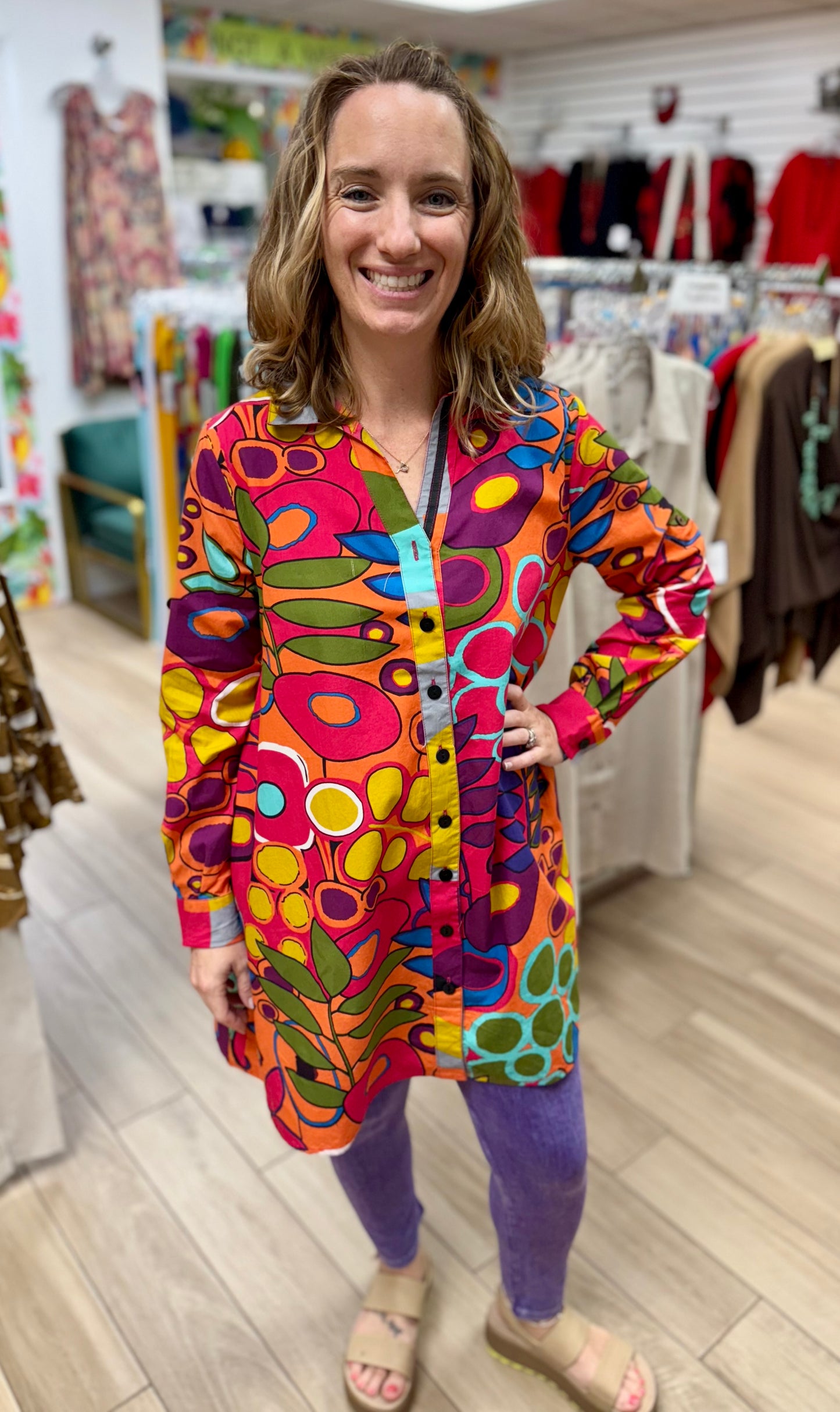 Tulip CV1218 Rachel Galapagos Top