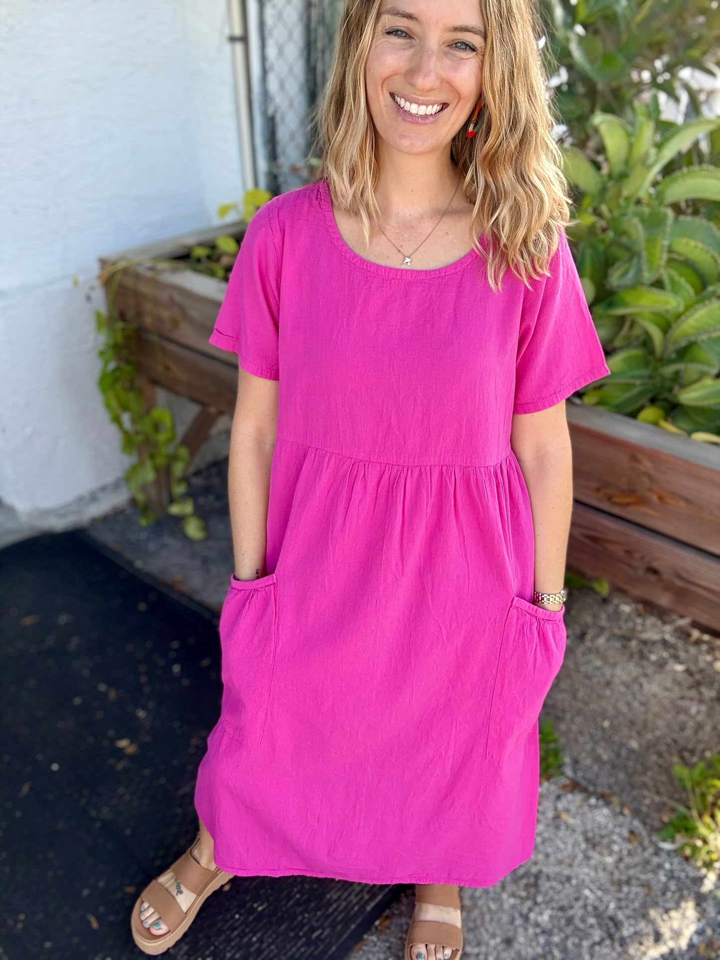 Maya Jones 0909 Midi Pocket Dress