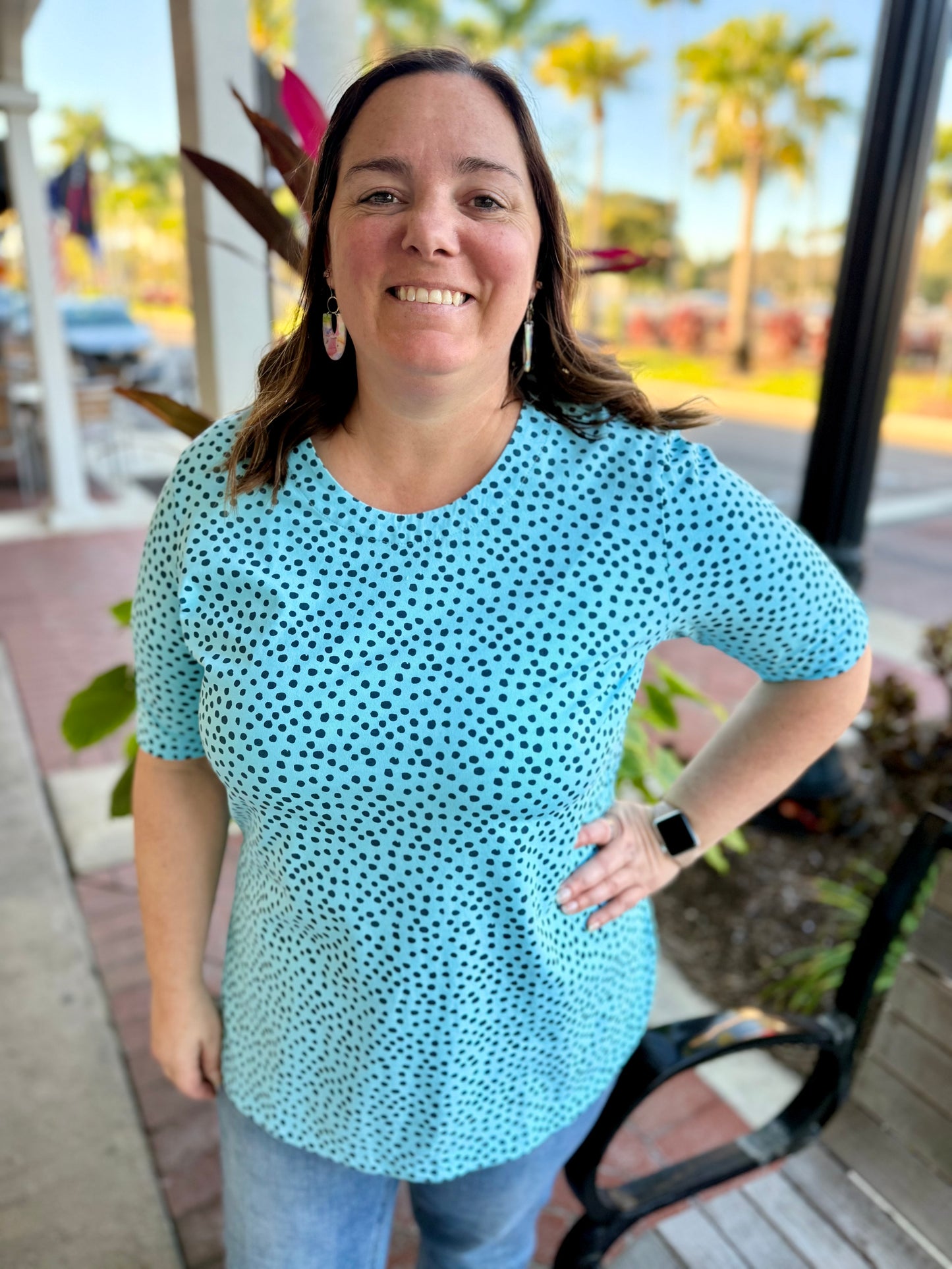 Wild Palms 1602 Dots Top