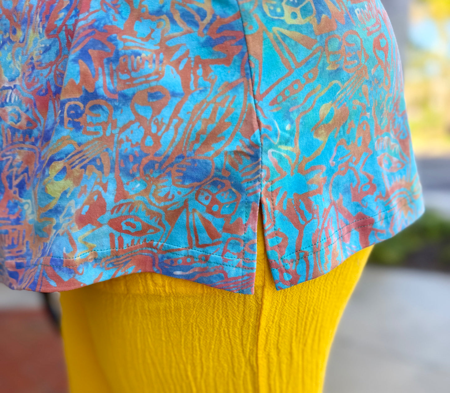 Rum Reggae V-Neck Tunic Top