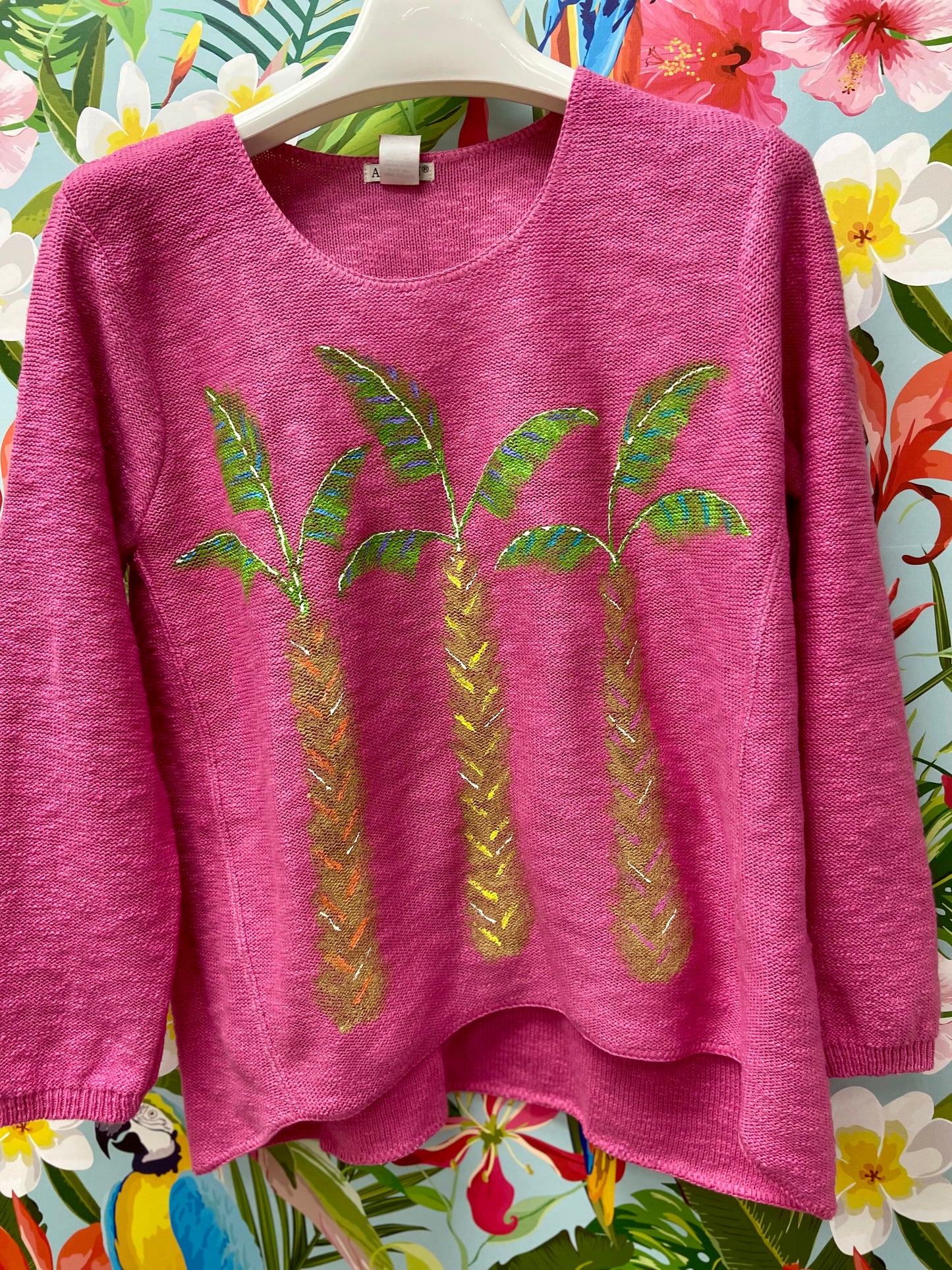 MoMo Sweater - Pop Palm Trio