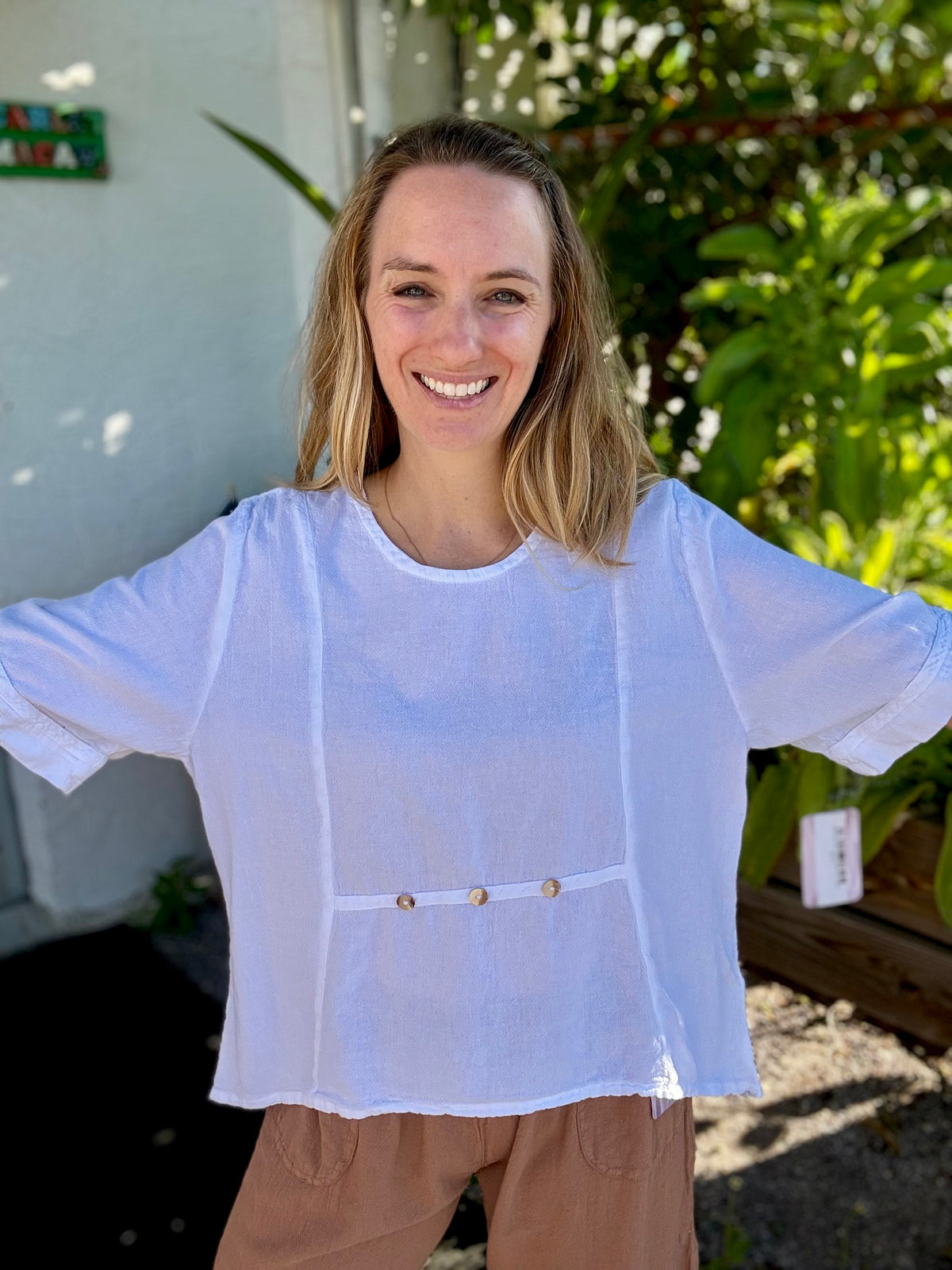 Cottonways Kira One Size Button Top
