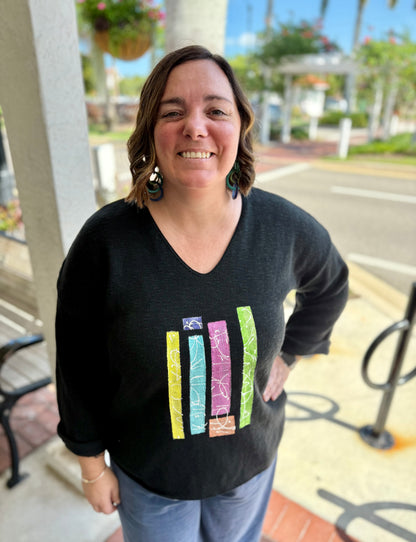 MoMo Sweater - Bright Bars