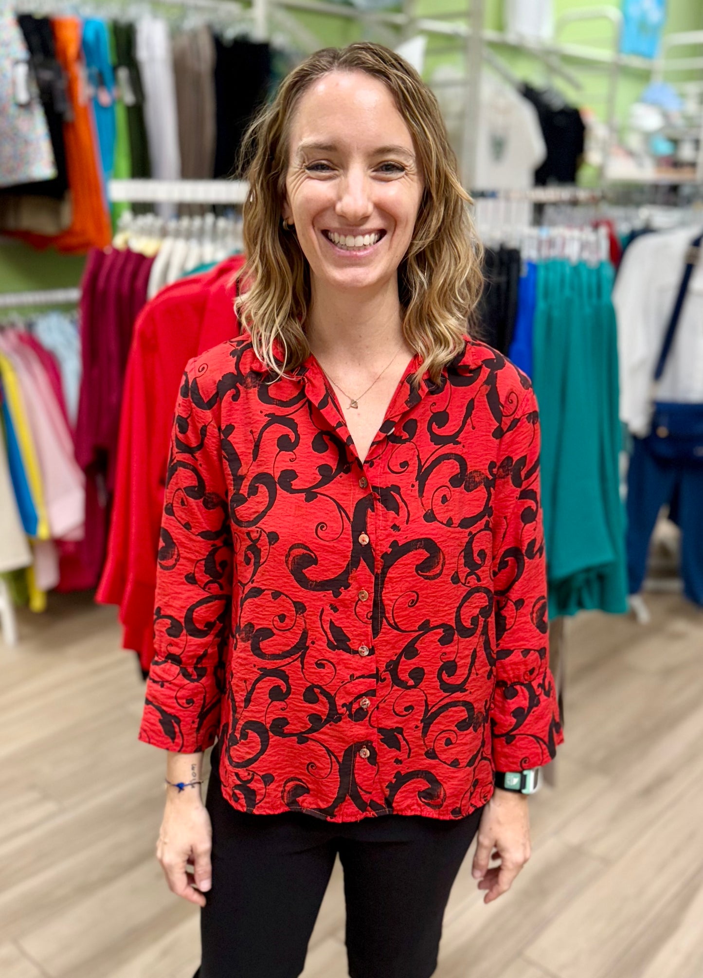 Cut Loose 6986986 Swirl Top