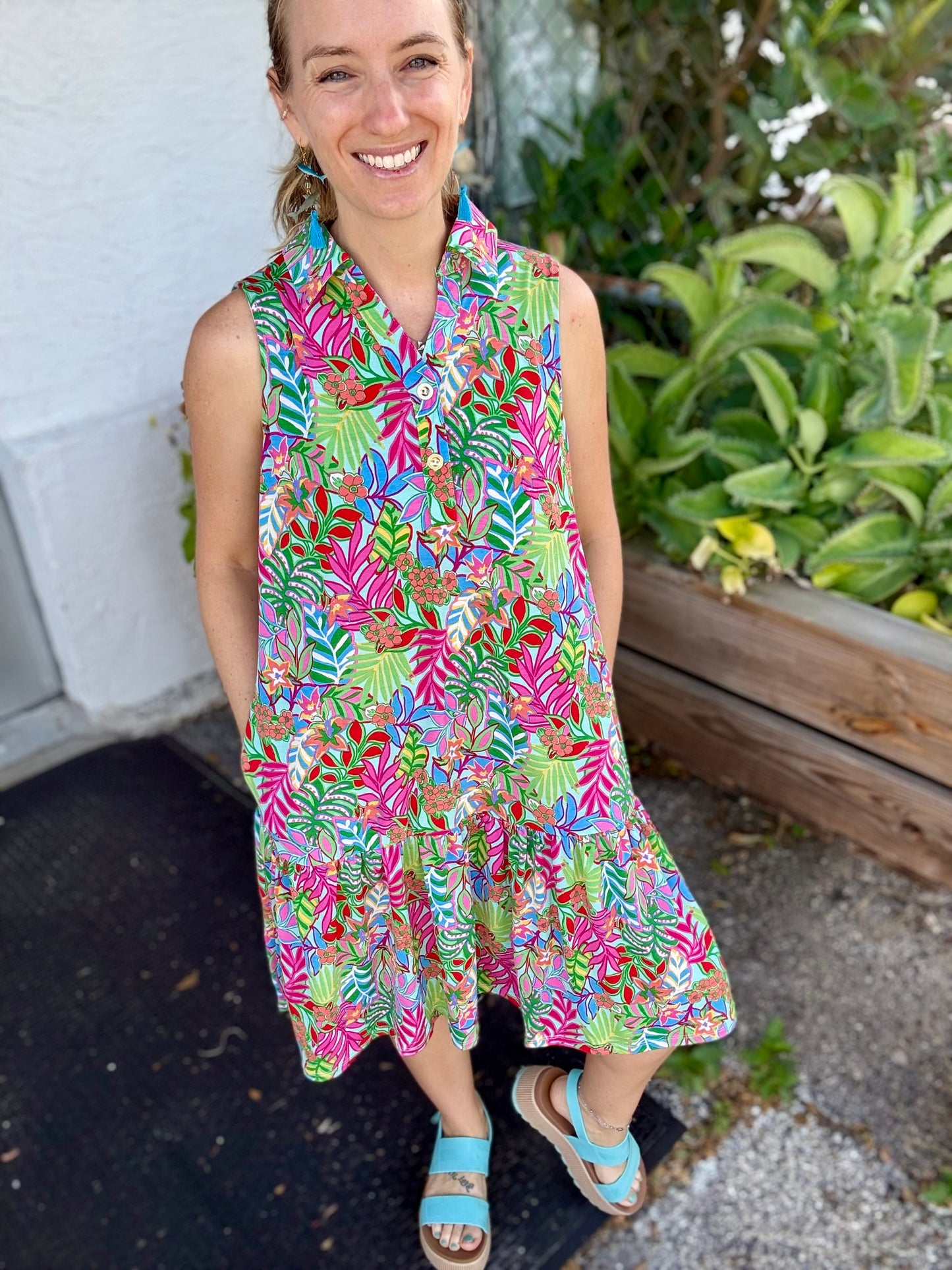 Dear Scarlett Coastal Dusk Summer Dress