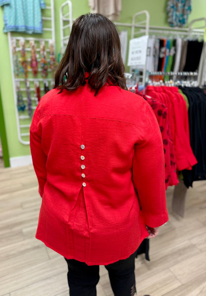 Fridaze AA192 Button Back Top