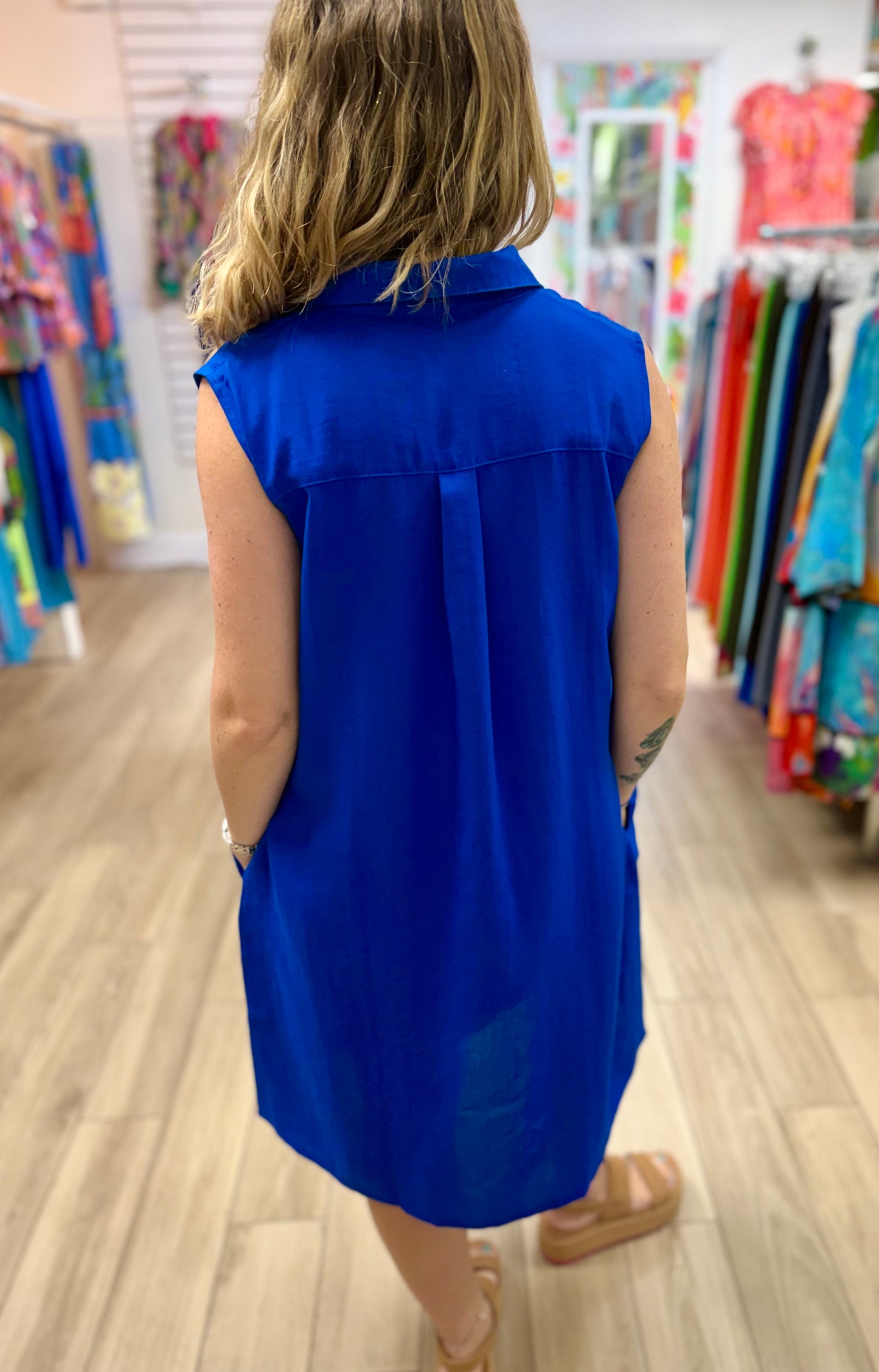 Fridaze AAD407 Simone Linen Dress