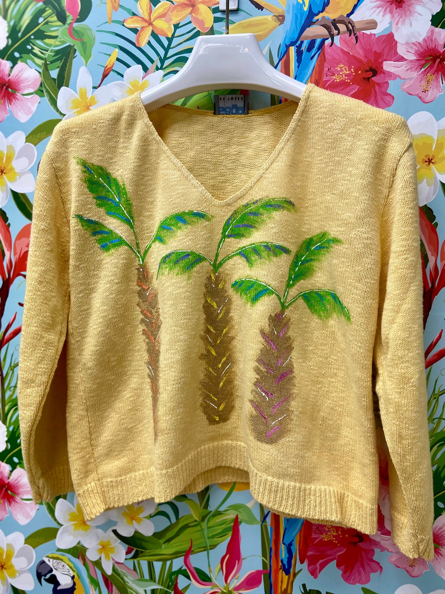 MoMo Sweater - Pop Palm Trio